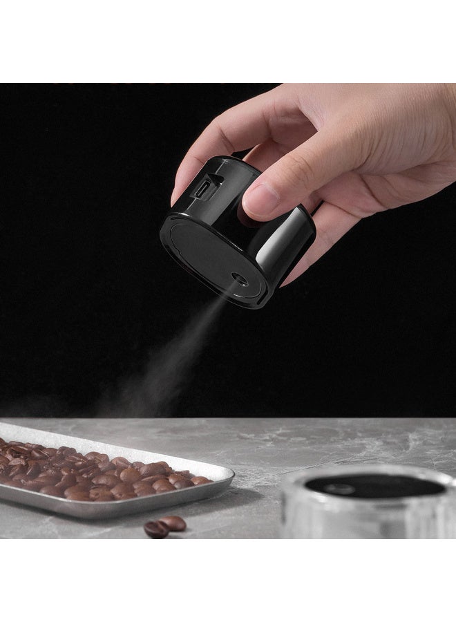 ميبرو بخاخ حبوب القهوة 30 مل رذاذ حبوب البن لتقليل قوة القهوة الساكنة مع قاعدة مغناطيسية، بخاخ نانو كهربائي محمول قابل لاعادة الشحن ، اسود - Image 4