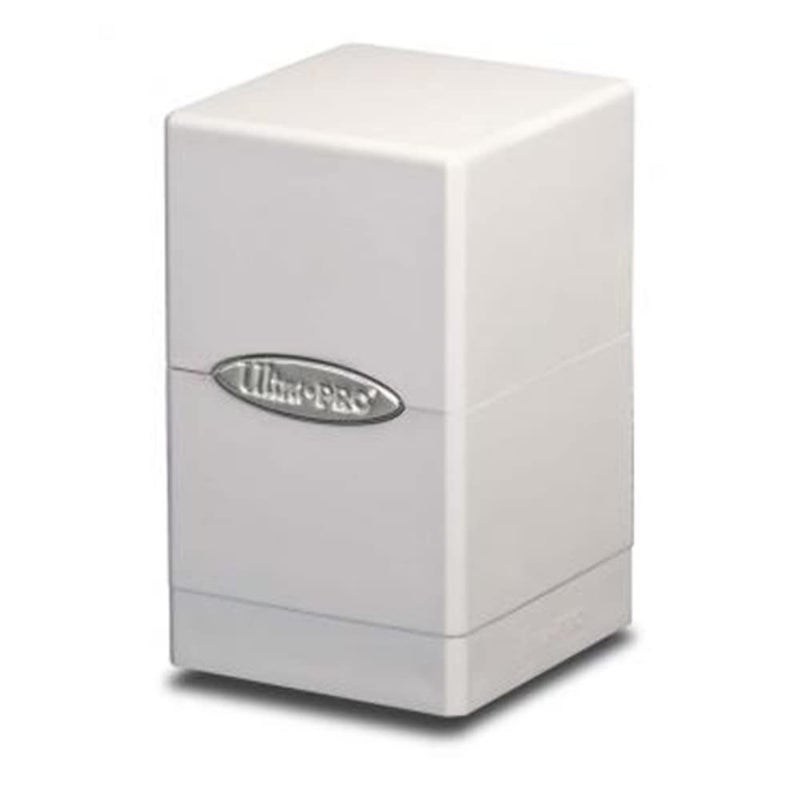 Ultra Pro White Satin Tower Deck Boxes - Image 1