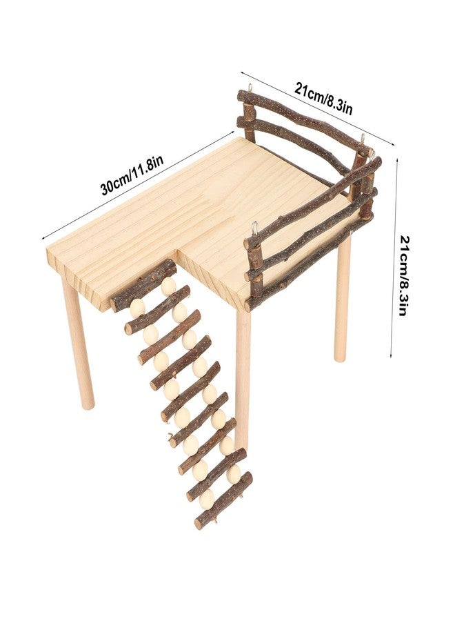 Ejoyous Hamster, Hamster Play Wooden Climb with Climbing Ladder for Dwarf Syrian Hamsters and Small Animal - Image 4
