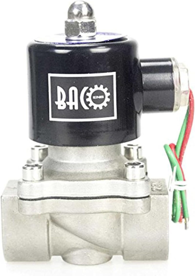 BACOENG 1/2" DC12V NPT Stainless Steel Normally Closed Electric Solenoid Valve - Image 3