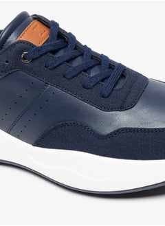 DUCHINI Men's Solid Lace-Up Sneakers  - Image 5