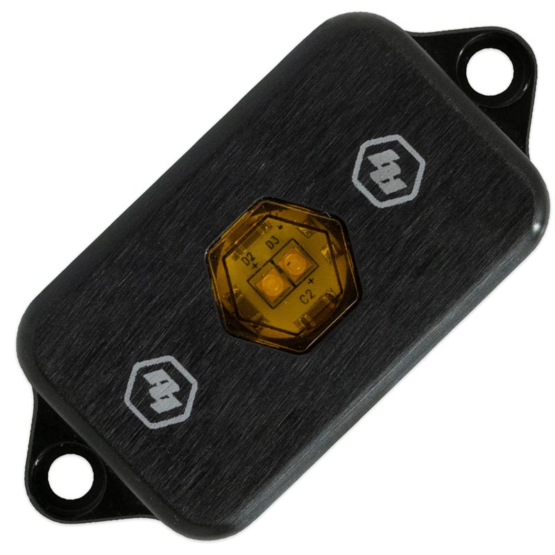 ضوء صخري LED من باجا ديزاينز لسيارات UTV ATV الطرق الوعرة 4x4 شاحنة سيارة قارب مقاوم للماء والغبار 1 كل منها أمبر