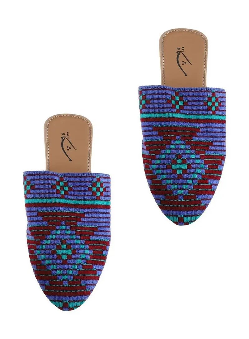 Mishkat Madd Slippers for Women (Blue & Green) - Image 2