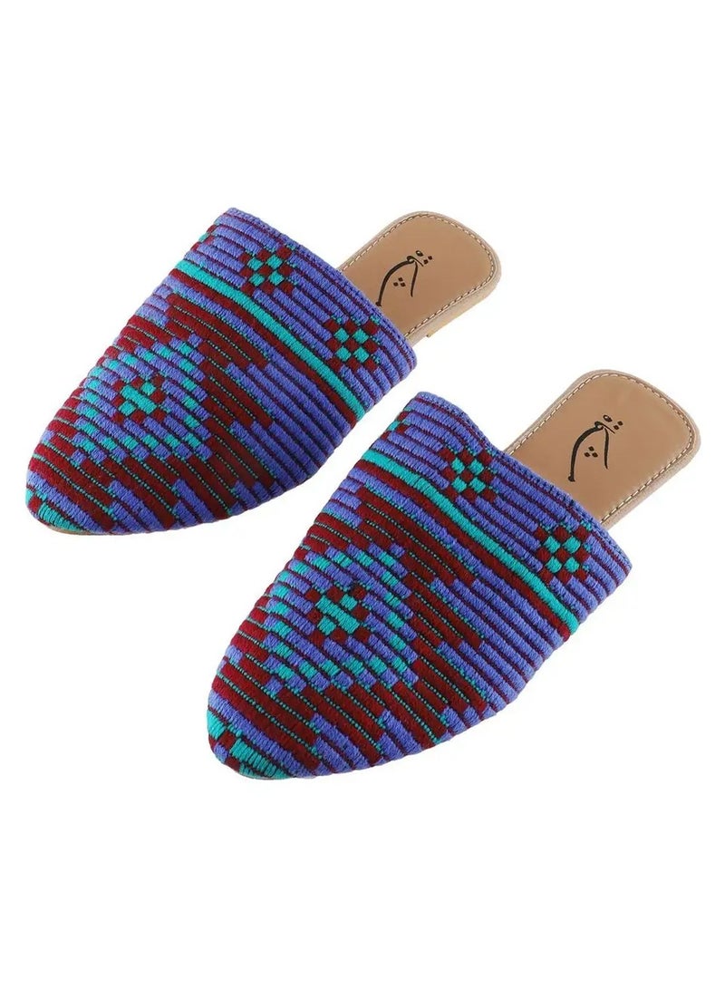 Mishkat Madd Slippers for Women (Blue & Green) - Image 3