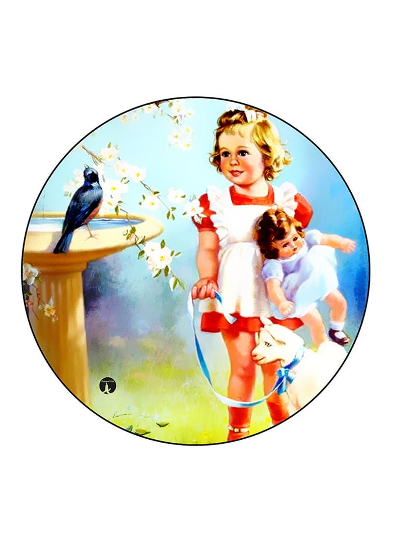 RKN Vintage Art Printed Mouse Pad  Multicolour