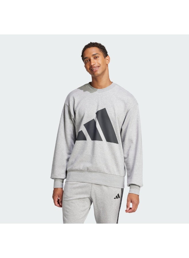 Adidas Essentials Big Logo French Terry Sweatshirt - Image 4