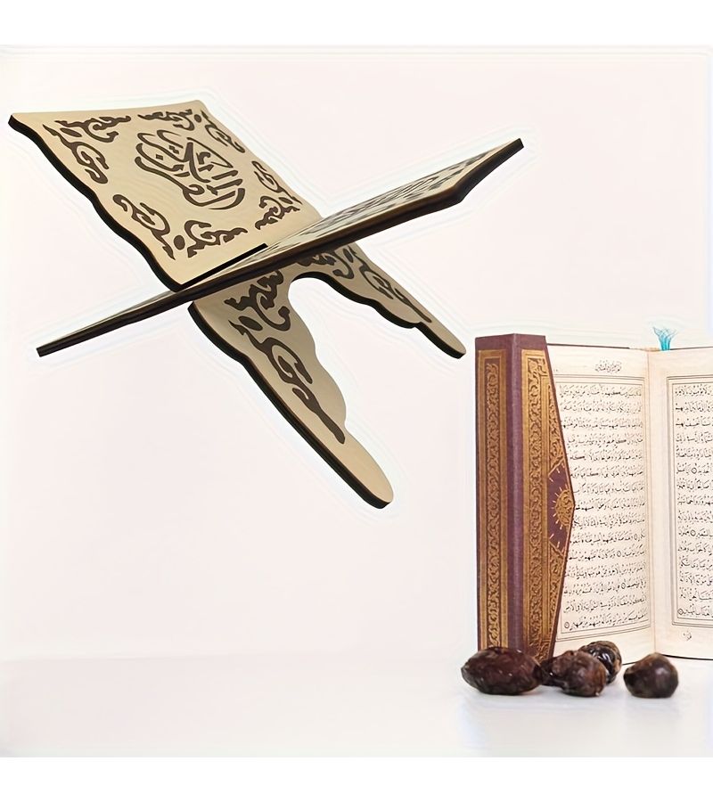 A Collapsible Book Stand For Bible With Removable Wooden Design Ideal For Organizing Prayer Readings And Enhancing Home Decor Decor Decorative Style A - Image 1