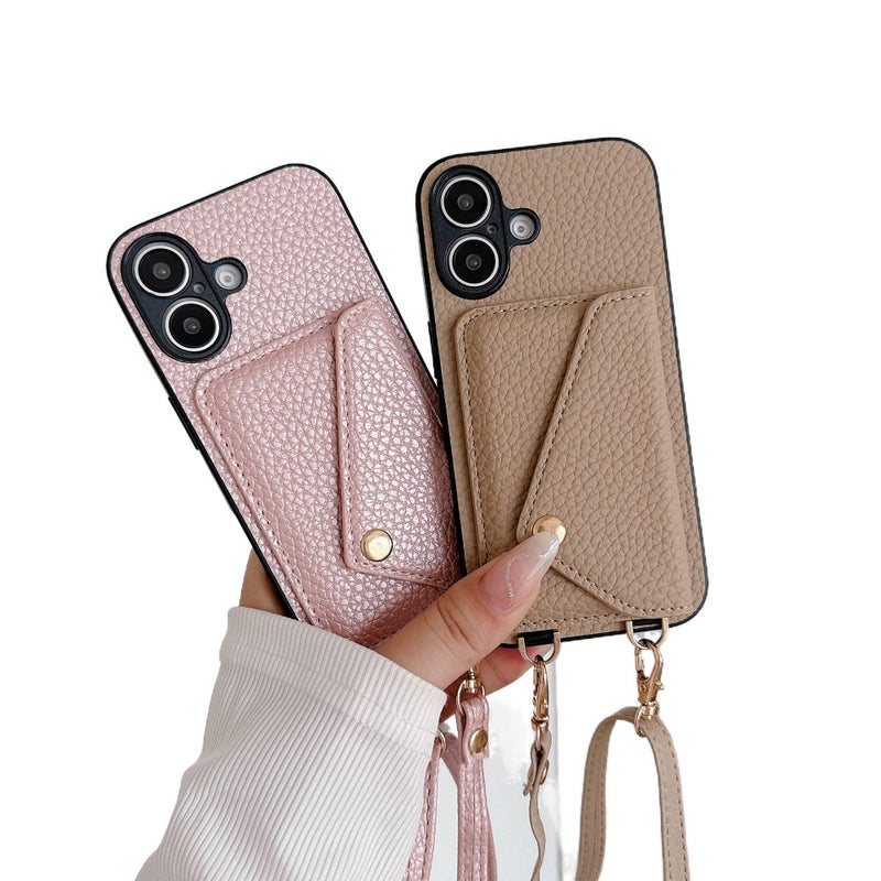 Drop Protection iPhone 12 Pro Leather PU with Card Holder and Anti Fingerprint in Gray with Easy Storage - Image 4