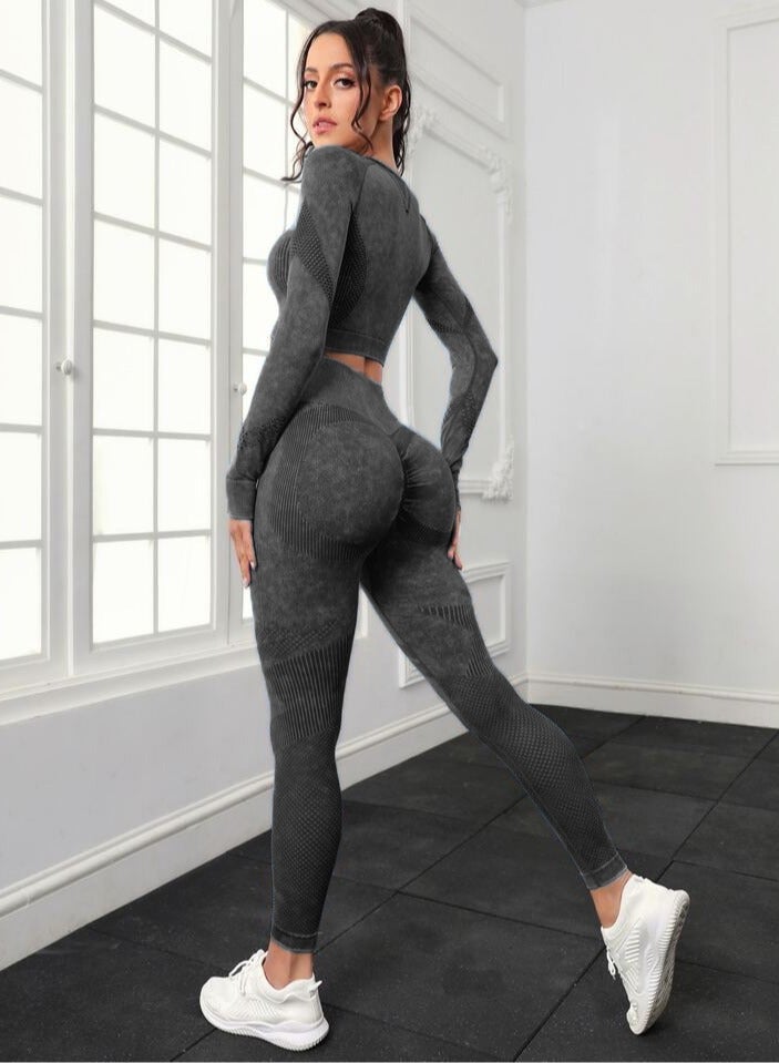 Women's Yoga & Workout Set - Stylish Activewear in Multi-Color Trendy and 3 Sizes, Premium Nylon Fabric for Comfort, Stretch and Perfect Fit for Yoga, Gym and Sports Activities  - Image 3