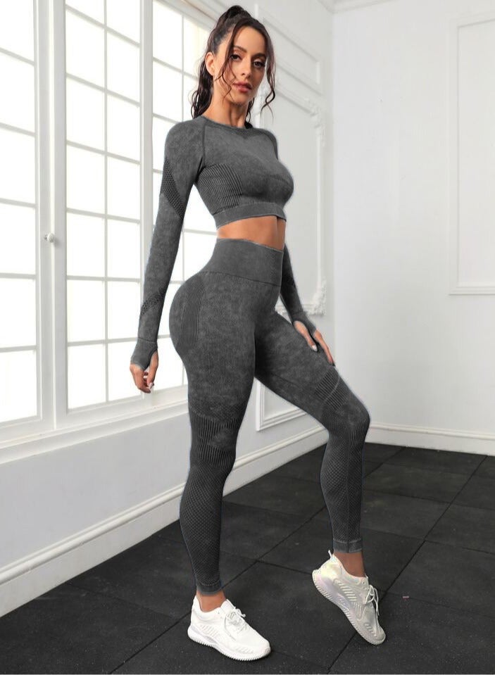 Women's Yoga & Workout Set - Stylish Activewear in Multi-Color Trendy and 3 Sizes, Premium Nylon Fabric for Comfort, Stretch and Perfect Fit for Yoga, Gym and Sports Activities  - Image 4