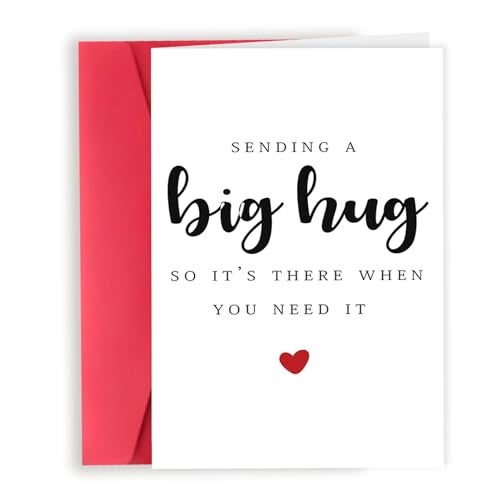 Londue Funny Gifts for Women Men, Missing You Gift for Friends, Sympathy, Bereavement, Memorial, Grief Card, Get Well Soon, Thinking of You-Sending You A Big Hug - Image 1