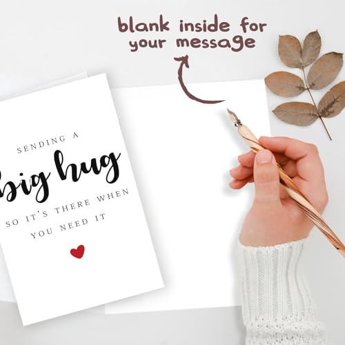 Londue Funny Gifts for Women Men, Missing You Gift for Friends, Sympathy, Bereavement, Memorial, Grief Card, Get Well Soon, Thinking of You-Sending You A Big Hug - Image 3