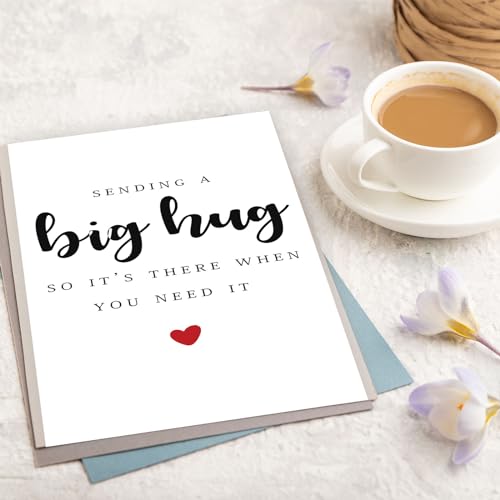 Londue Funny Gifts for Women Men, Missing You Gift for Friends, Sympathy, Bereavement, Memorial, Grief Card, Get Well Soon, Thinking of You-Sending You A Big Hug - Image 5