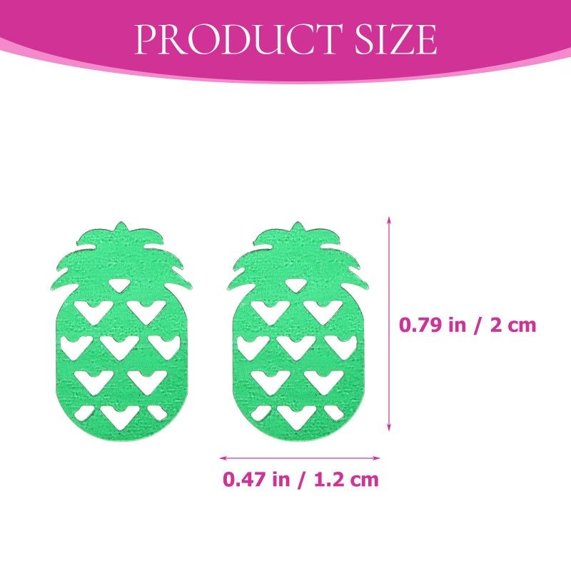 Pineapple Flamingo Wine Glass PVC Confetti Set 60g Tropical Luau Birthday Party Decorations - Image 3