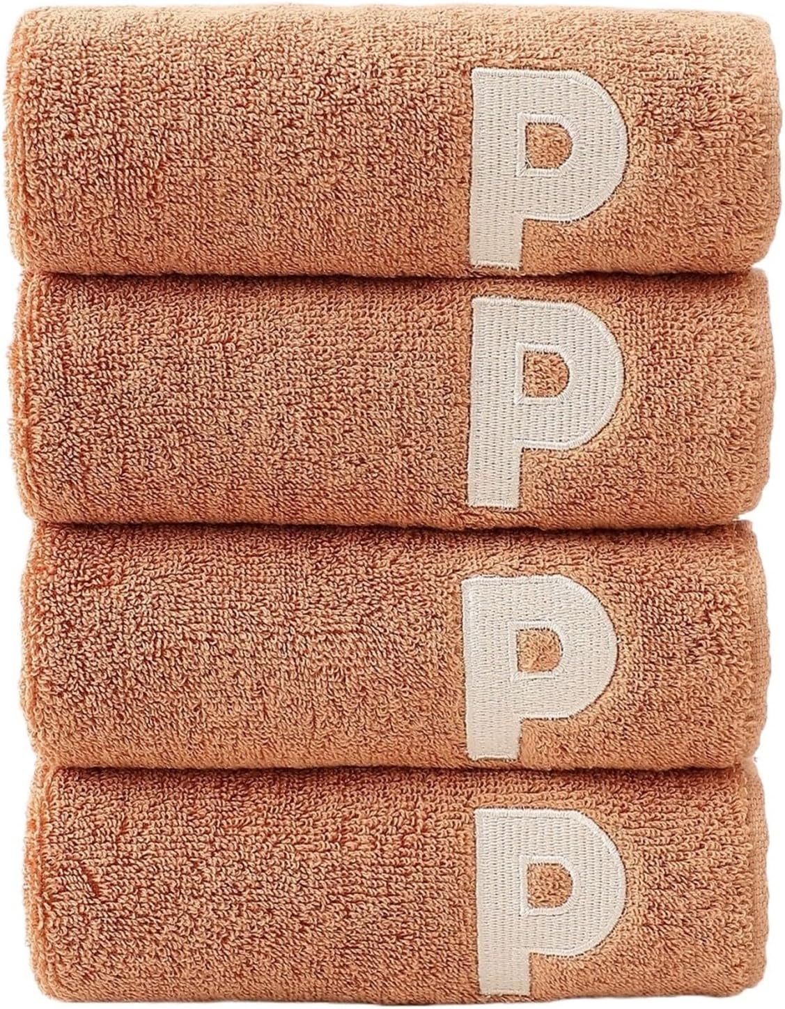 4 Piece Towel Set, Cotton, Perfect Everyday Shower Light Weight, Quick Dry Towels for Your Bathroom Ultimate Comfort and Absorbency for Bathroom Towel Towels,(Caramel)