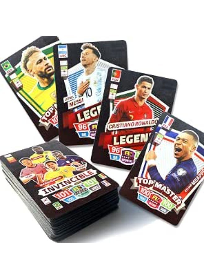 Football Soccer Player Trading Cards Collection, Rookie, Top Master & Legend Collectible Cards for Kids, Collectors and Sports Fans - Image 1