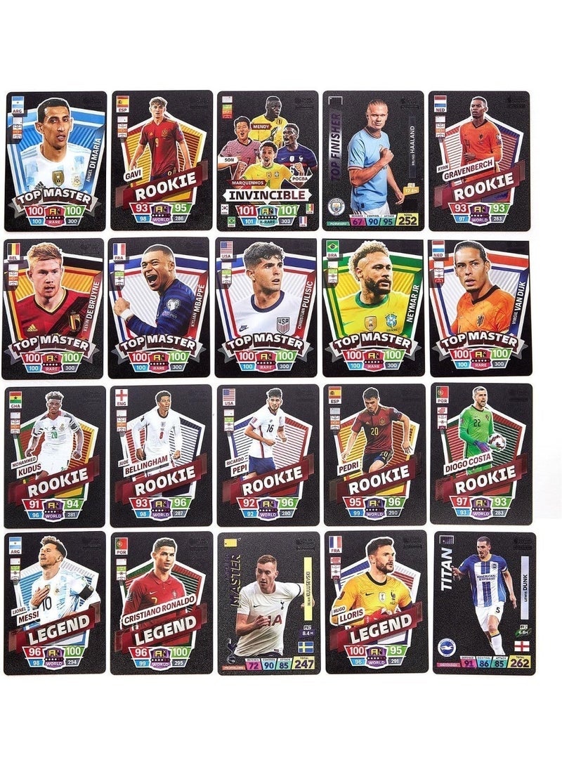Football Soccer Player Trading Cards Collection, Rookie, Top Master & Legend Collectible Cards for Kids, Collectors and Sports Fans - Image 2