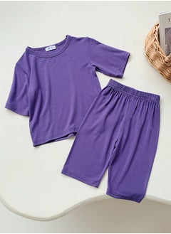 Purple Mid Waist