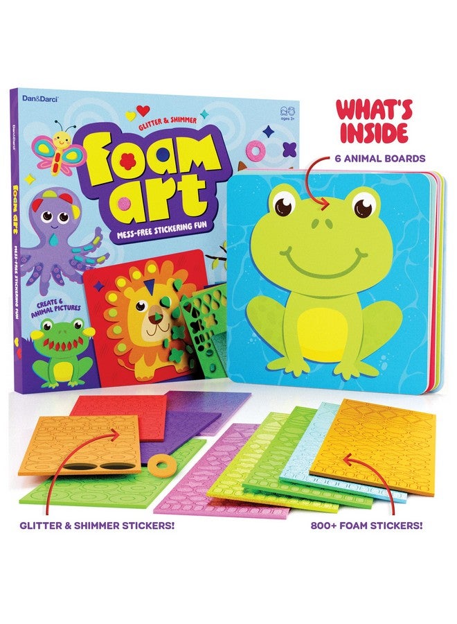 دان آند دارسى ملصقات رغوية فنية للأطفال - فنون وحرف يدوية للأطفال الصغار من سن 2 إلى 4 سنوات و3 إلى 5 سنوات و4 إلى 6 سنوات - أنشطة للأطفال الصغار من سن 3 إلى 5 سنوات - هدية عيد ميلاد للأولاد بعمر 4 سنوات - هدايا حشو الجوارب للأولاد من سن 4 إلى 6 سنوات - Image 3