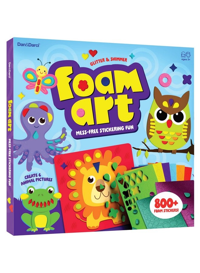 دان آند دارسى ملصقات رغوية فنية للأطفال - فنون وحرف يدوية للأطفال الصغار من سن 2 إلى 4 سنوات و3 إلى 5 سنوات و4 إلى 6 سنوات - أنشطة للأطفال الصغار من سن 3 إلى 5 سنوات - هدية عيد ميلاد للأولاد بعمر 4 سنوات - هدايا حشو الجوارب للأولاد من سن 4 إلى 6 سنوات - Image 1