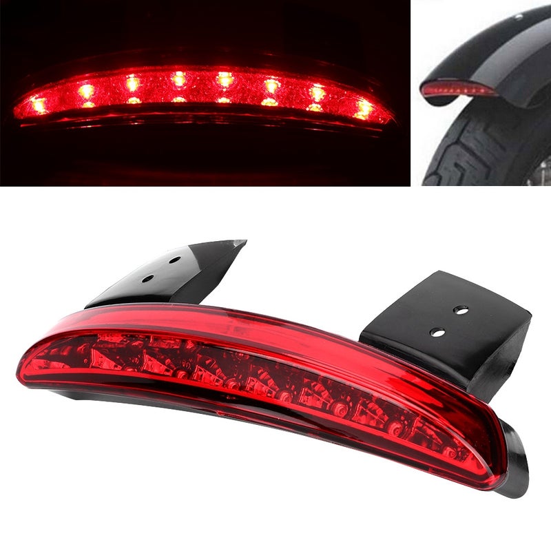 Motorcycle Tail Light Lamp Rear Edge Brake Mudguard Taillight Fit for XL883N 2007-2013Red - Image 5