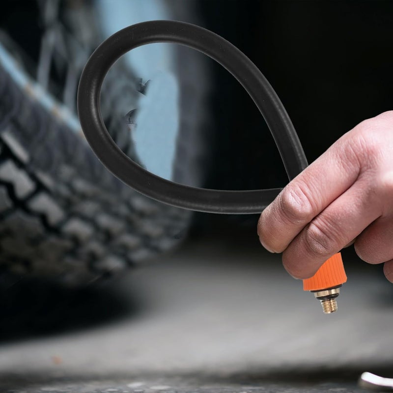 Uonlytech Threaded Tire Inflator Extension Tube M6 30cm with Heat-resistant Sleeve High-pressure Air Compressor Hose for Car Motorcycle Bicycle Pump Maintenance - Image 4
