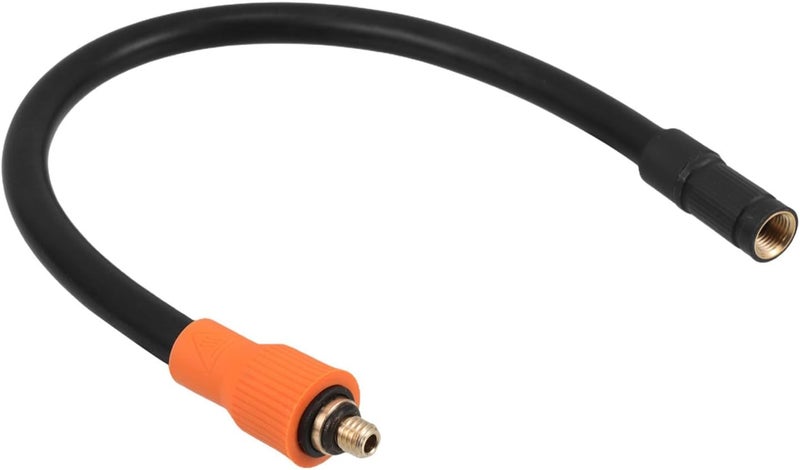 Uonlytech Threaded Tire Inflator Extension Tube M6 30cm with Heat-resistant Sleeve High-pressure Air Compressor Hose for Car Motorcycle Bicycle Pump Maintenance - Image 1