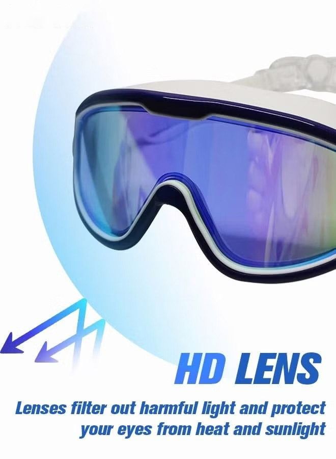 Generic Swim Goggles for Adult with Soft Silicone Gasket Anti-fog UV Protection No Leaking Clear Vision Pool Goggles - Image 2