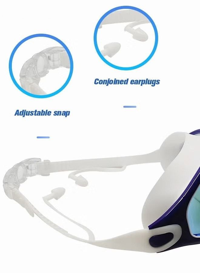 Generic Swim Goggles for Adult with Soft Silicone Gasket Anti-fog UV Protection No Leaking Clear Vision Pool Goggles - Image 3