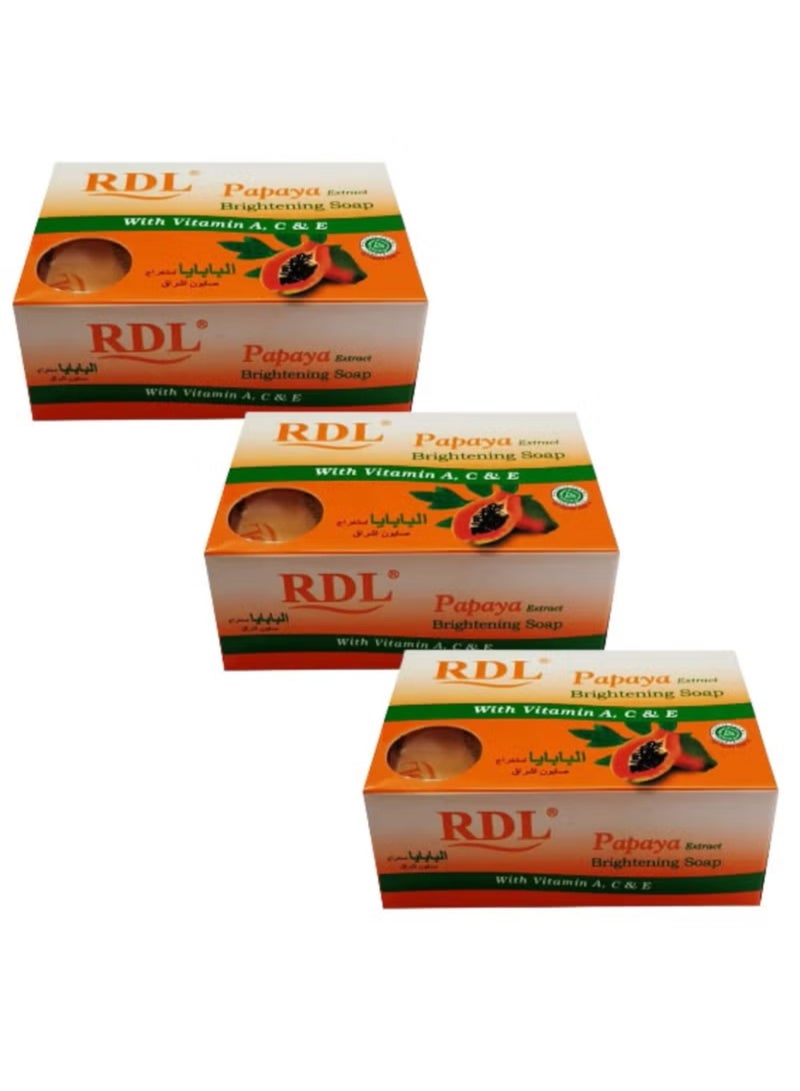 Papaya Lightening Soap 3 Pcs