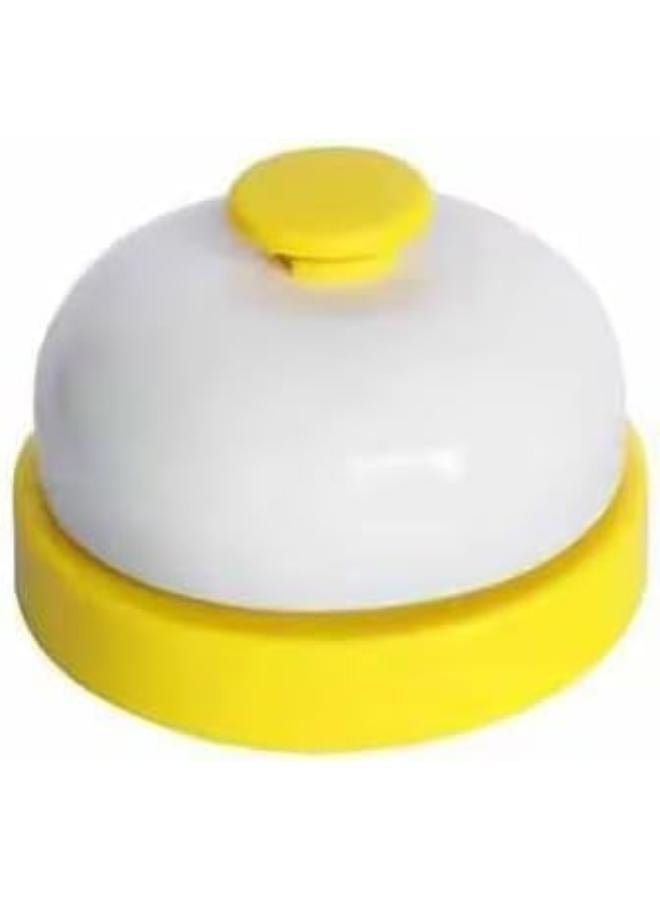 Hand Pressing Service Belll, Answer Bell Reception Desk, Bell Ring Table For Restaurants (Yellow) - Image 2