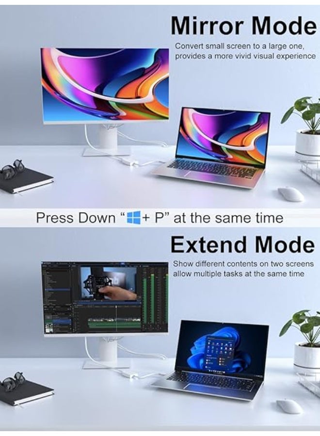 USB 3.0 to HDMI Adapter – Full HD 1080P Video & Audio Converter for PC to TV/Projector, Multi-Monitor Support, Compatible with Windows & Android - Image 4