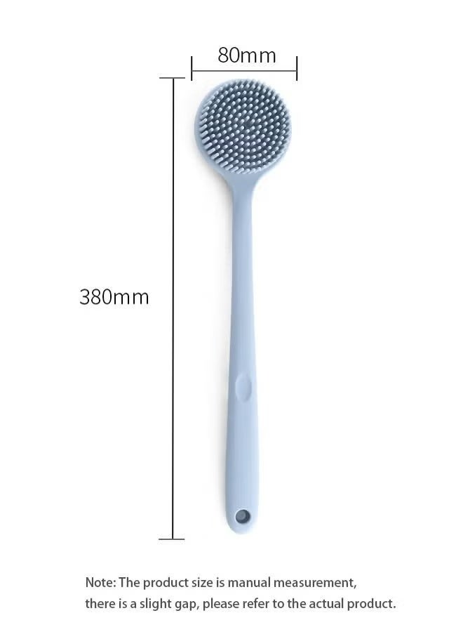 3PCS Shower Brush Silicone Bath Body Brush with Soft Bristles Back Cleaning Washer - Image 4