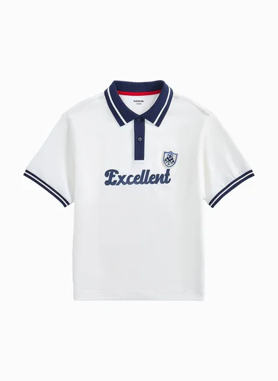 Balabala Kids Boy Lapel Short-Sleeved T-Shirt