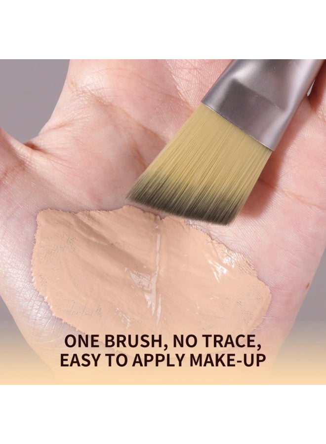 MAANGE Makeup Brushes Set 10 Pcs Makeup Brushes Premium Synthetic Brushes for Foundation Blending Face Powder Blush Eyesshadow Make-up Brush Kits with Cosmetics Bag. (Black/Gold) - Image 3