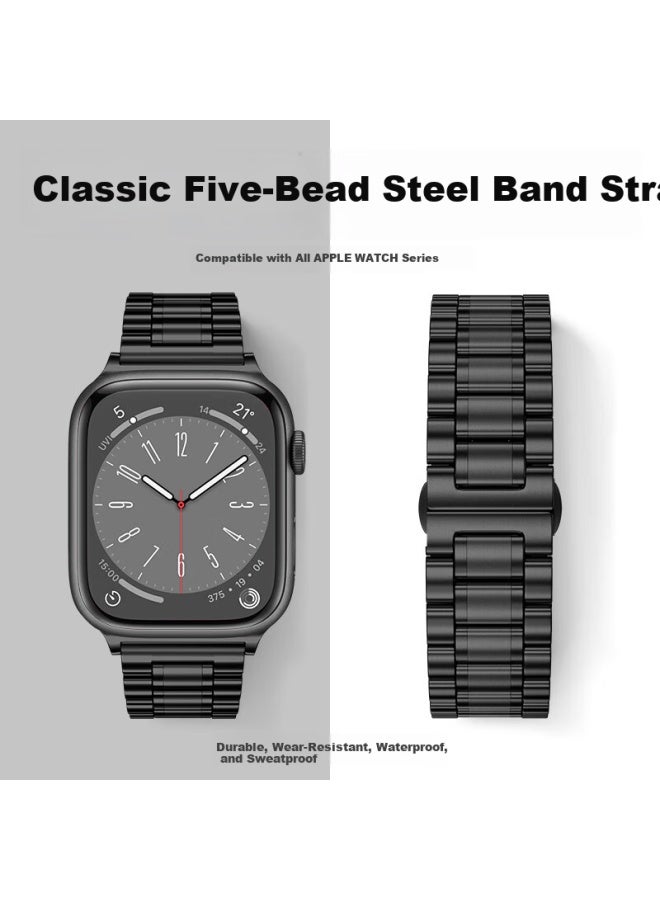 Wei Qiantu Weiqiantu Apple Watch Band For Ultra 2/3 Stainless Steel Metal S10/9/8/se Men's 44/45/46/49mm - Image 5
