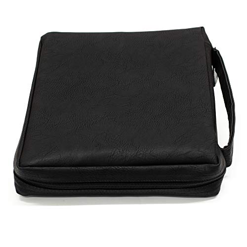 Dicksons Black Cross Leather Like Vinyl Bible Cover Case with Handle X-Large - Image 3