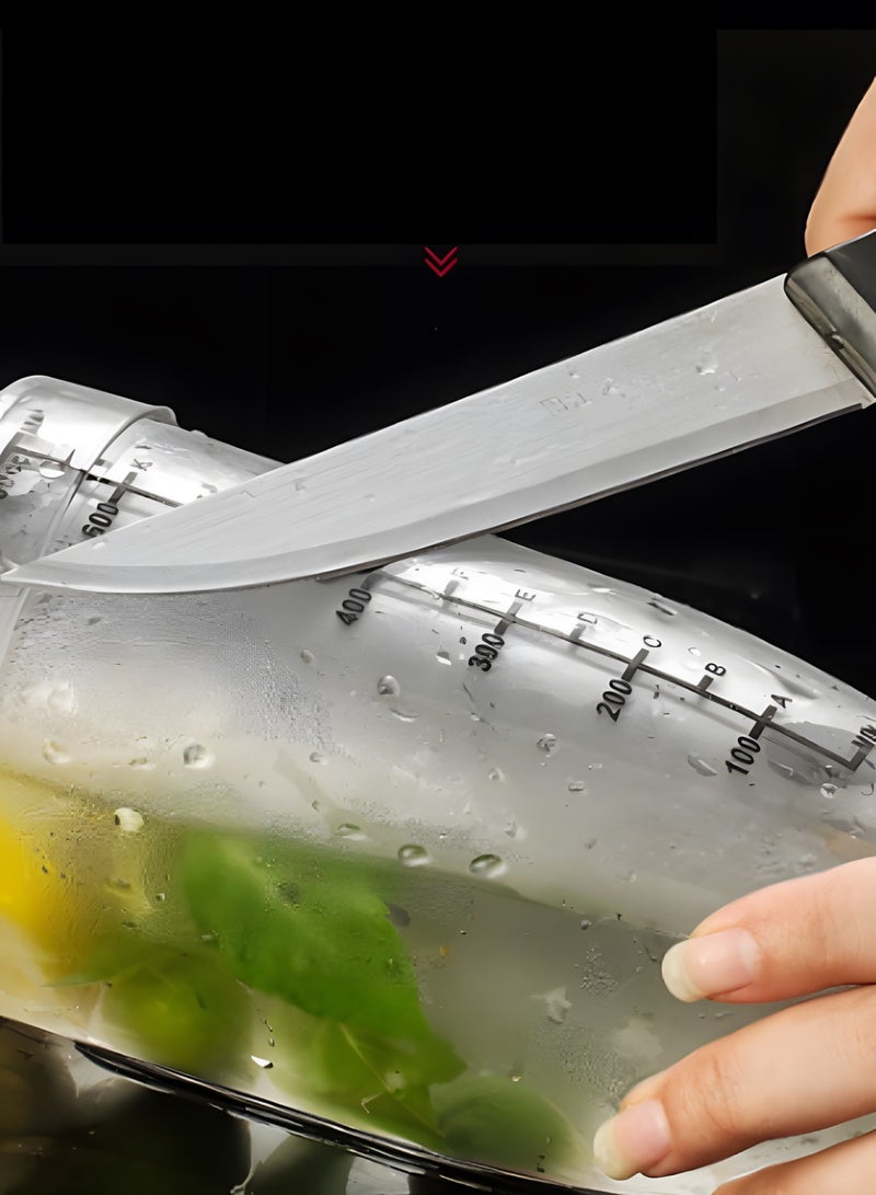 BIG MAX Transparent 700ml BPA-Free ABS Plastic Shaker Cup for Coffee Easy to Clean Dishwasher Safe Durable Everyday Use - Image 3
