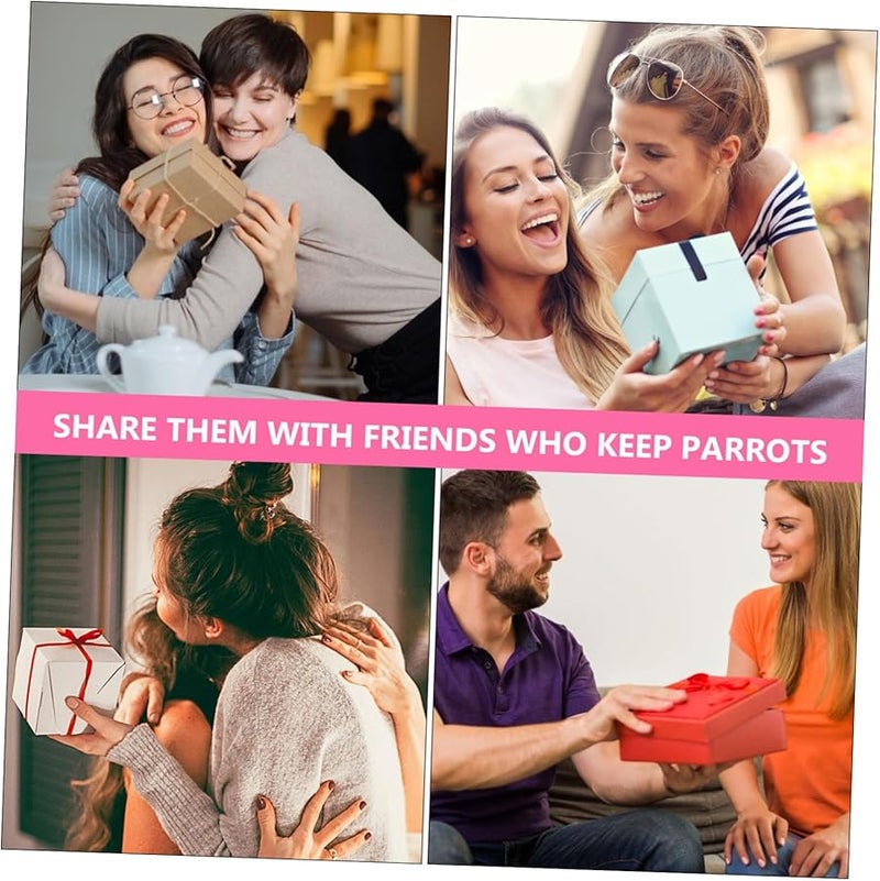 Large Pink Rope Bird Swing Chew Resistant Perch for Parakeets Cockatiels Cage - Image 3