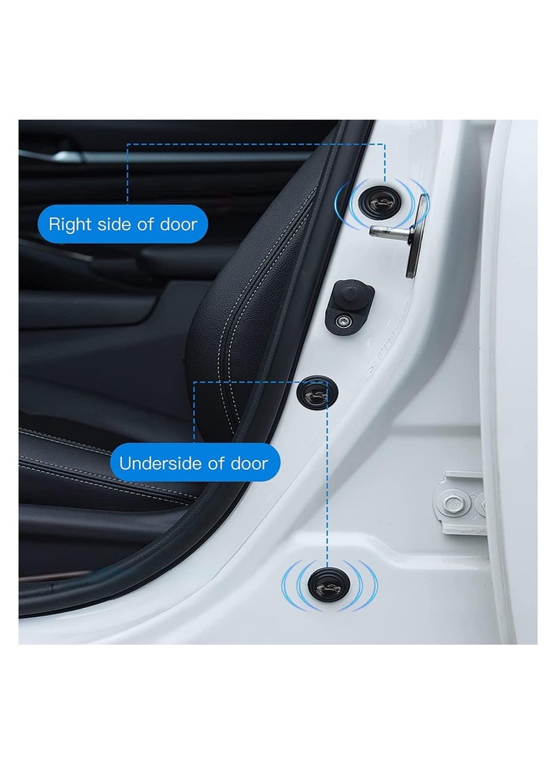 Generic 40PCS Car Door Shocks Absorber PVC Car Door Side Shock Absorbing Protection Stickers Silicone Sound Insulation And Shock Absorbing Gasket Fit For Car Gasket Parts Black  - Image 5