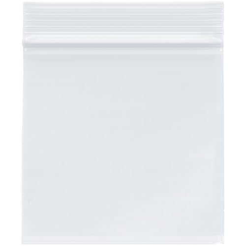 Plymor 4 x 4 Case of 1000 4 Mil Heavy Duty Zipper Reclosable Plastic Bags