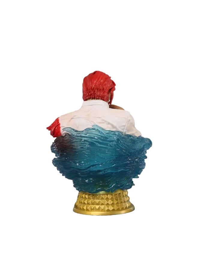 general One Piece Broken Arm Redhead Shanks Childhood Luffy Bust Model Decoration Desktop Decoration Toy Gift for Family and Friends - Image 4