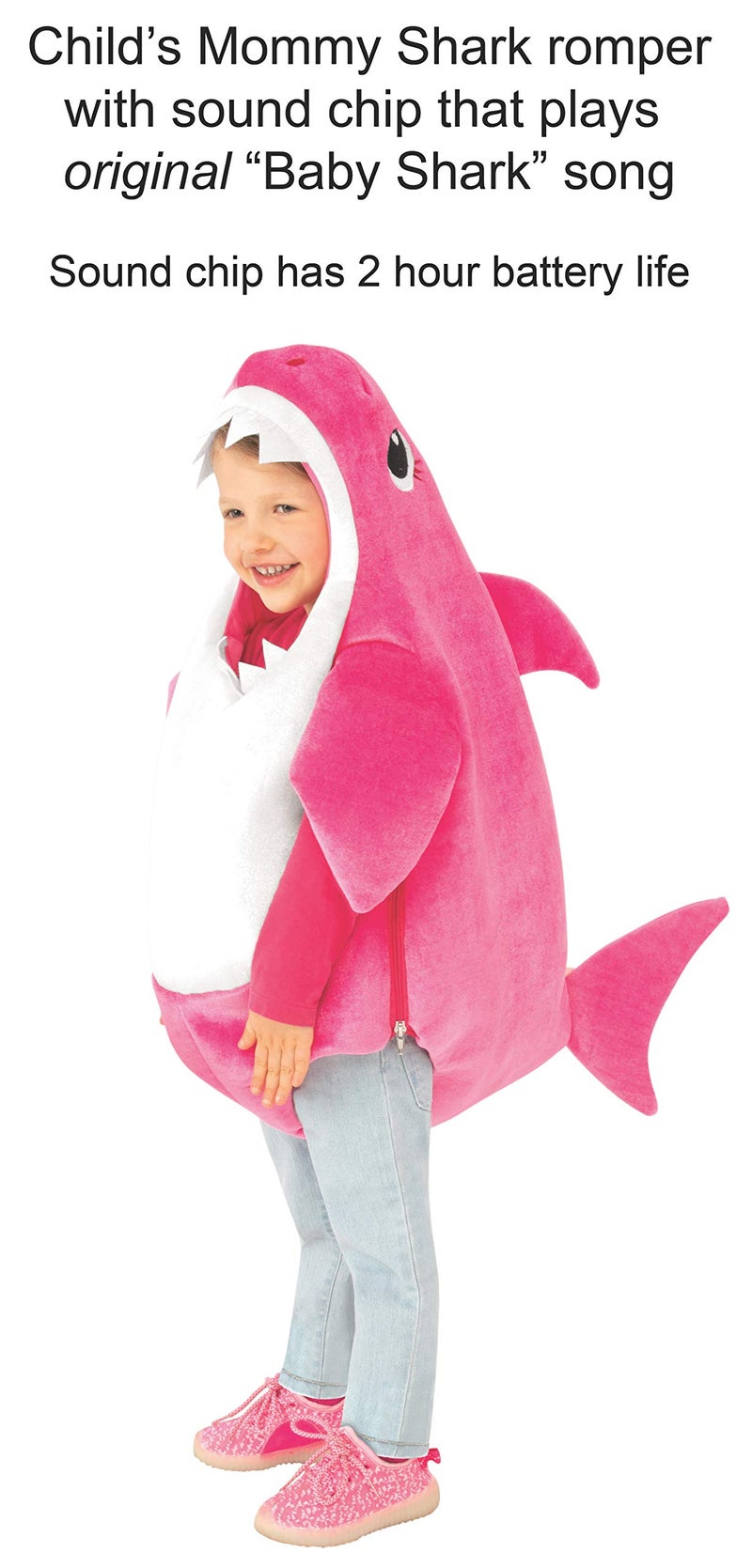 Rubies Baby Shark: Mommy Shark Costume with Sound Chip for Toddlers by Rubies, Girl's Toddler - Image 2
