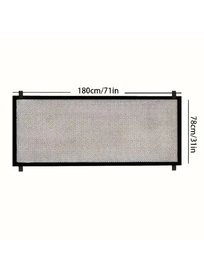 No Drill Pet Safety Net Foldable Balcony Barrier 43 31in By 28 35in Reinforced Edges - Image 5