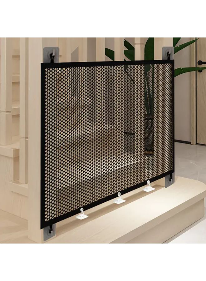 No Drill Pet Safety Net Foldable Balcony Barrier 43 31in By 28 35in Reinforced Edges - Image 1