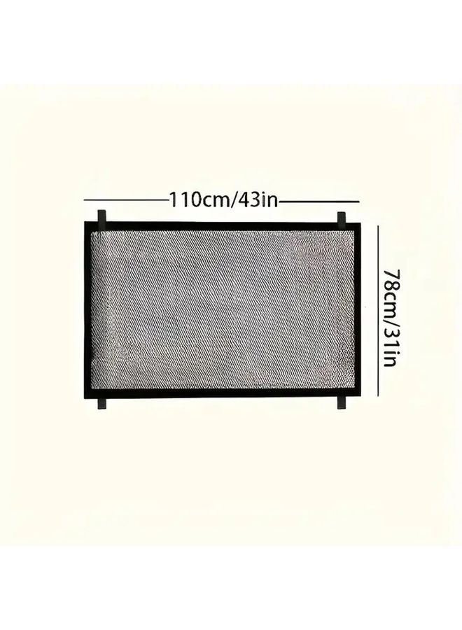 No Drill Pet Safety Net Foldable Balcony Barrier 43 31in By 28 35in Reinforced Edges - Image 3