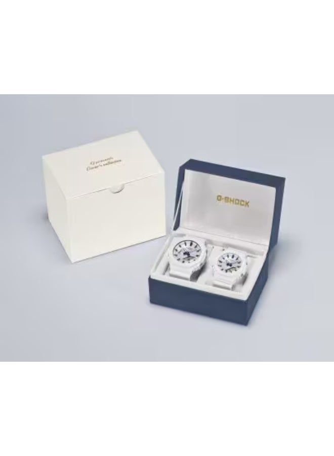 جي شوك مجموعة ساعات كاسيو جي-شوك ​​الموسمية 2025 LOV-25A-7ADR - إصدار محدود - طقم ساعات زوجية، ساعتان متطابقتان من جي-شوك، مقاومة للصدمات، مقاومة للماء حتى عمق 200 متر، سوار من الراتنج، عبوة هدايا للعطلات - Image 2