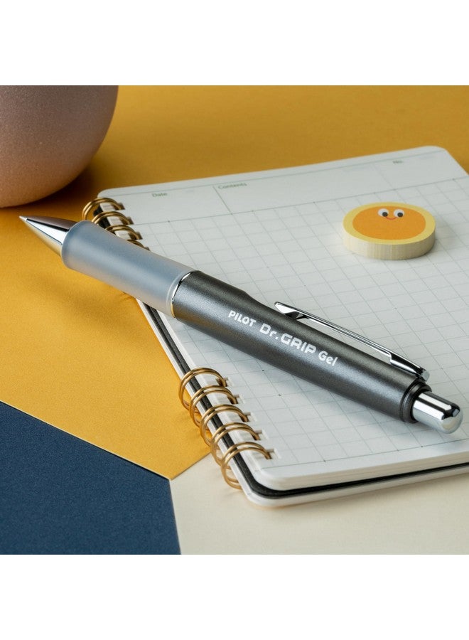 بايلوت قلم حبر جاف بايلوت دكتور جريب ليمتد، قابل لإعادة التعبئة والسحب، ذو رأس رفيع، أسطوانة رمادية فحمية معدنية، حبر أسود، قلم واحد (36270) - Image 5