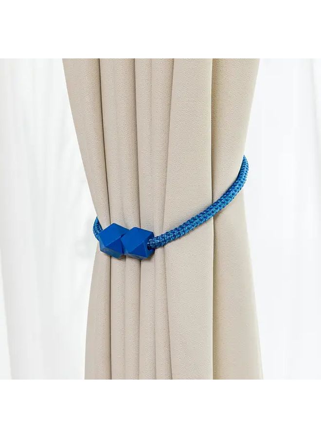 White Magnetic Curtain Tiebacks 4PCS Modern Minimalist Cube Design - Image 5