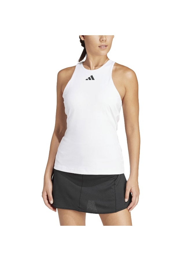 Adidas Adidas Y-Tank White Tennis Tops For Women Xs  - Image 5
